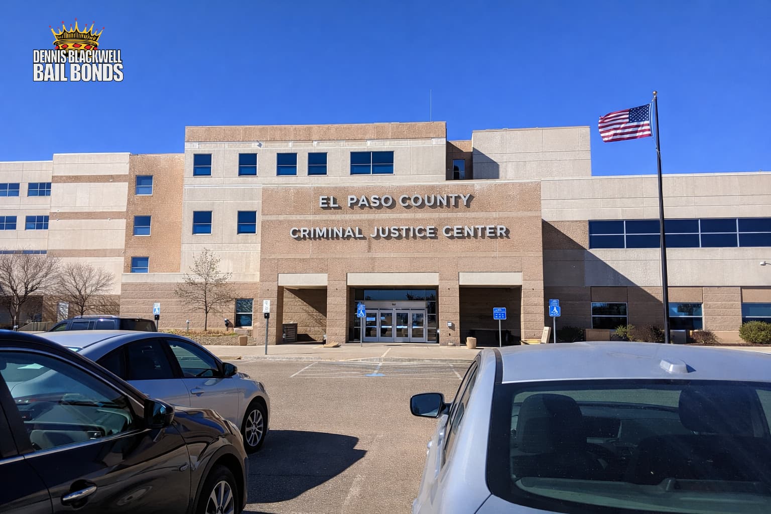 xterior view of the El Paso County Criminal Justice Center, highlighted in this expert bail bond guide local.